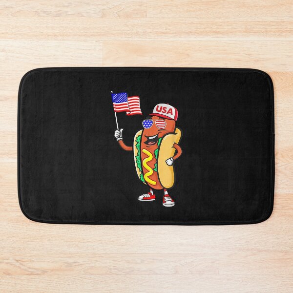 Item preview, Patriotic Hot dog American Flag USA Funny 4th Of July Fourth T-Shirt designed and sold by Kanter-Gabay.