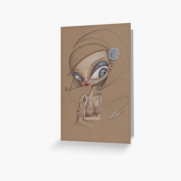 Paper Aeroplane Greeting Card
