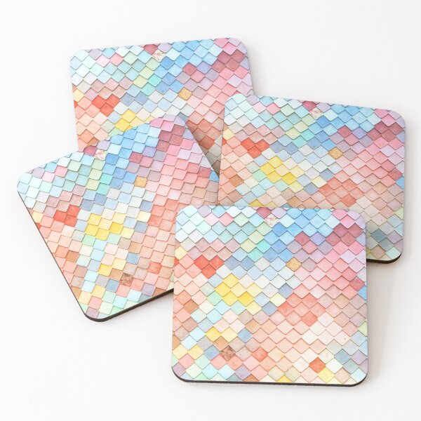 Item preview, PATTERN DESIGN STUDY #16 - Multicolored Concrete Tiles designed and sold by DEL-Productions.