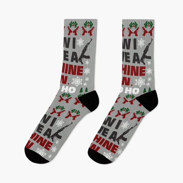 Item preview, Now I Have A Machine Gun Christmas Sweater designed and sold by TeeArcade84.