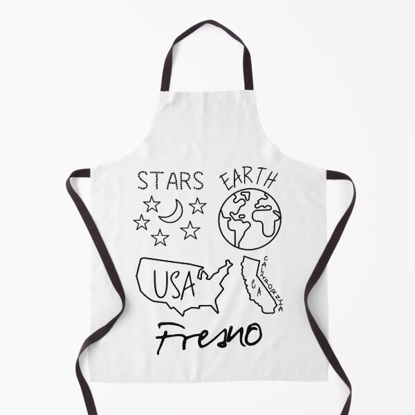 Item preview, Fresno Stars Earth USA California Black Text and Design designed and sold by artfulnotebook.