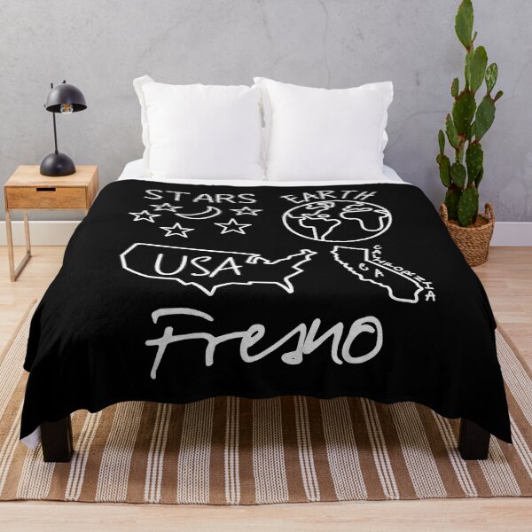 Item preview, Fresno Stars Earth USA California White Text and Design designed and sold by artfulnotebook.