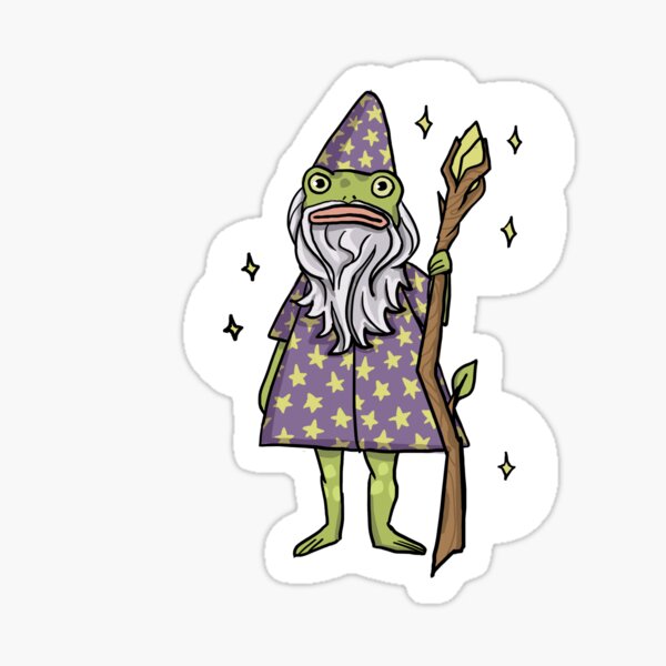 Wizard Frog Sticker