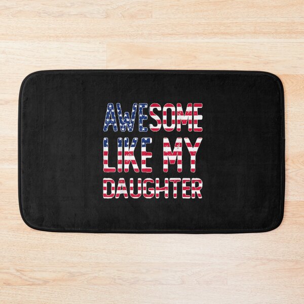 Aperçu de l'œuvre Awesome Like My Daughter _ Fathers Day Funny Dad T-Shirt créée et vendue par Kanter-Gabay.