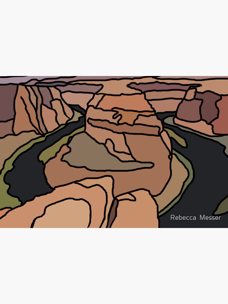 "Horseshoe Bend" Sticker for Sale by rlmwizkid Redbubble