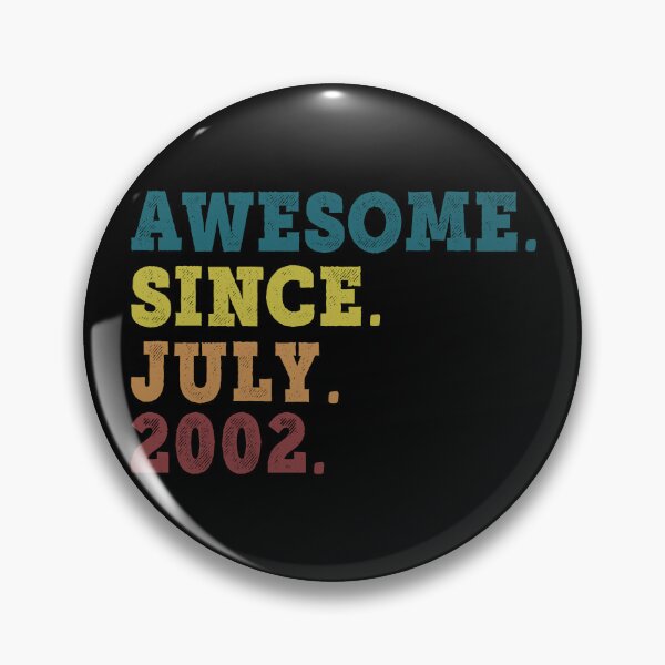 Item preview, Awesome Since July 2002 Retro Vintage 20th Birthday Gift designed and sold by designbychow.