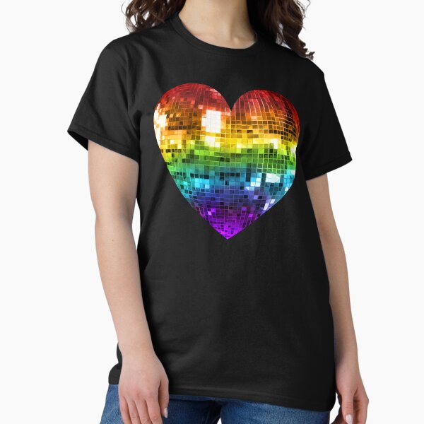 Artikel-Vorschau von Regenbogen-Disco-Kugel-Herz, designt und verkauft von Deborah Camp.