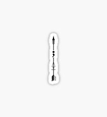 "semicolon 019" Sticker
