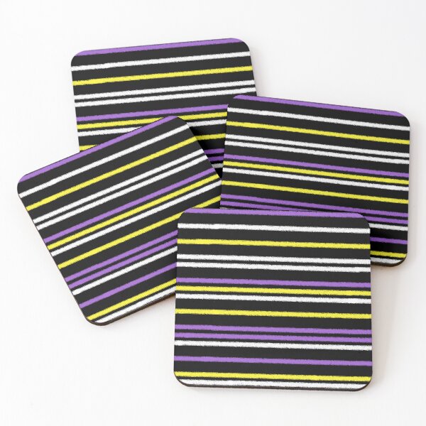 Item preview, Enby grunge stripes designed and sold by TooCoolUnicorn.