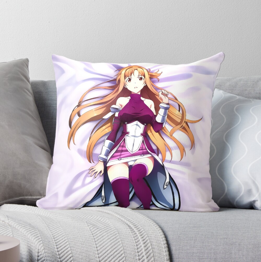 Imprimir Sword Art Online Almohada SAO Yuuki Asuna doble cara Throw Pillow  Dise?o D : : Hogar y Cocina