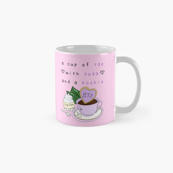 Item preview, Cup of Tae with Suga and a Kookie (tea leaf vs) designed and sold by Toshi and Co..