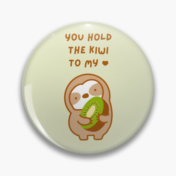 Item preview, You Hold the Keys to My Heart Kiwi Sloth  designed and sold by theslothinme.