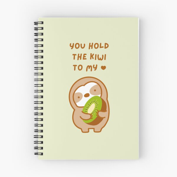 Item preview, You Hold the Keys to My Heart Kiwi Sloth  designed and sold by theslothinme.