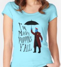 Yandu Poppins Women's Fitted Scoop T-Shirt