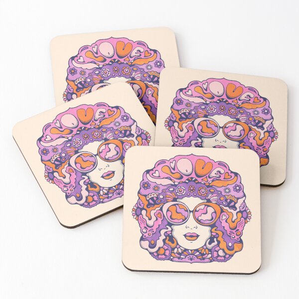 Item preview, Love Vibes Retro Portrait designed and sold by Livelyscout.