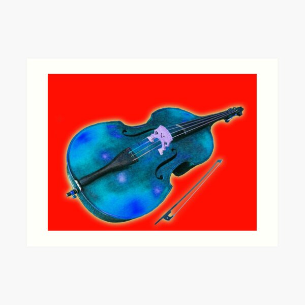 Double Bass Stellar Music Art Print