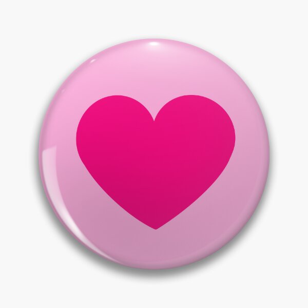 "Hot Pink Heart" Pin for Sale by Isla's Designs Redbubble