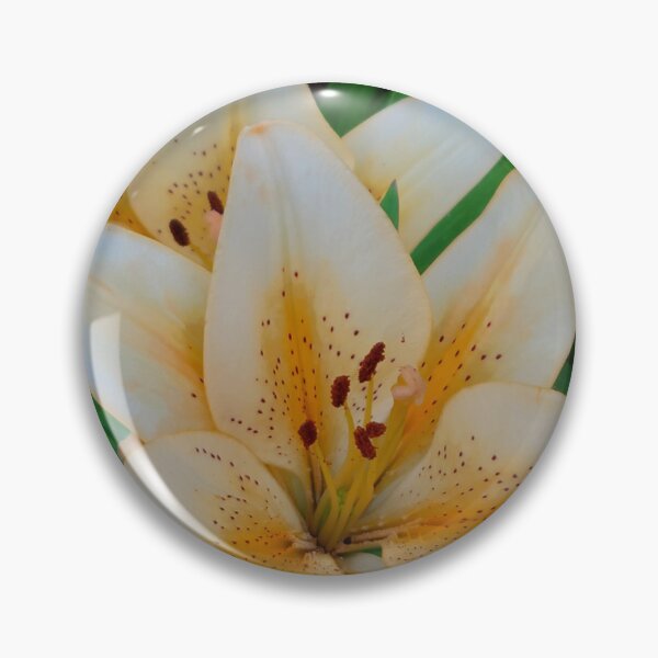 Item preview, Tiger Lily with Leaves Square Photo designed and sold by AliCatOriginals.