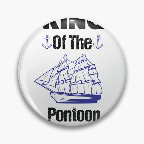 Item preview, Mens King Of The Pontoon boat Captain T-shirt designed and sold by Luxe-Art.