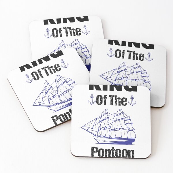 Item preview, Mens King Of The Pontoon boat Captain T-shirt designed and sold by Luxe-Art.