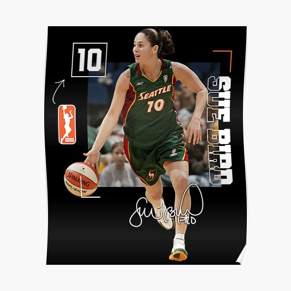 Póster «Sue Bird Legend Baloncesto 3000 Asistencias Signature Vintage