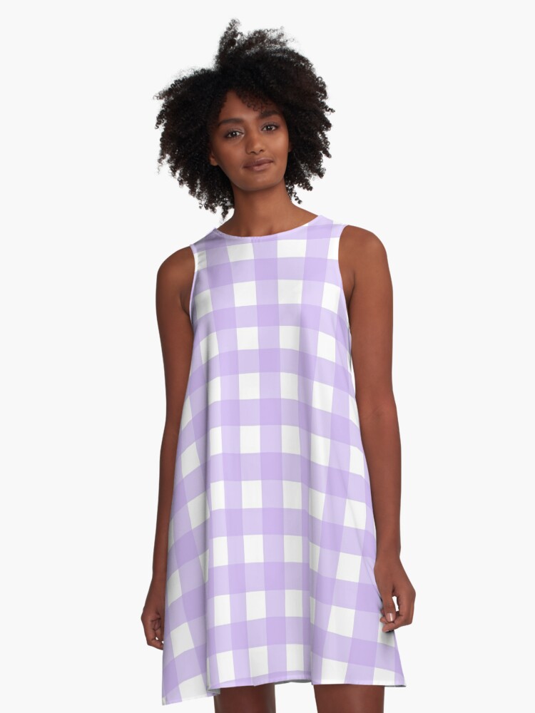 Purple Vichy | A-Line Dress