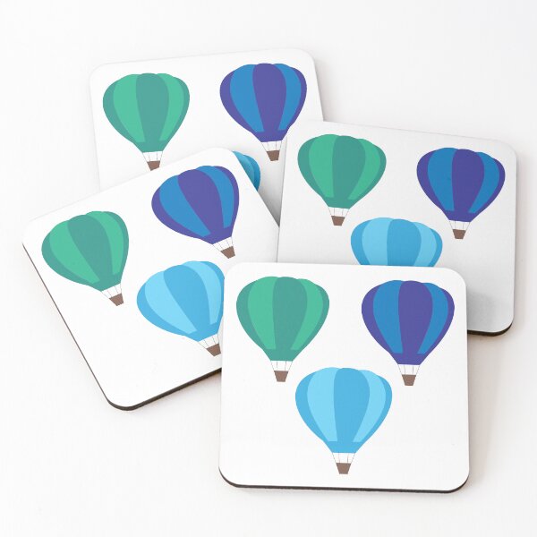 Item preview, Hot Air Balloons (Teal and Blue) designed and sold by Arianna Khalil.