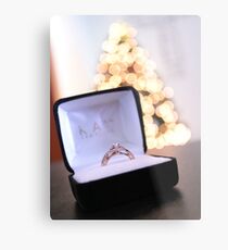 Engagement Ring Metal Print