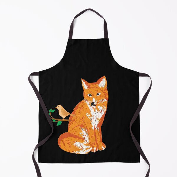 Artikelvorschau, Orange Fuchs und Vogel entworfen und verkauft von Sam Artist.