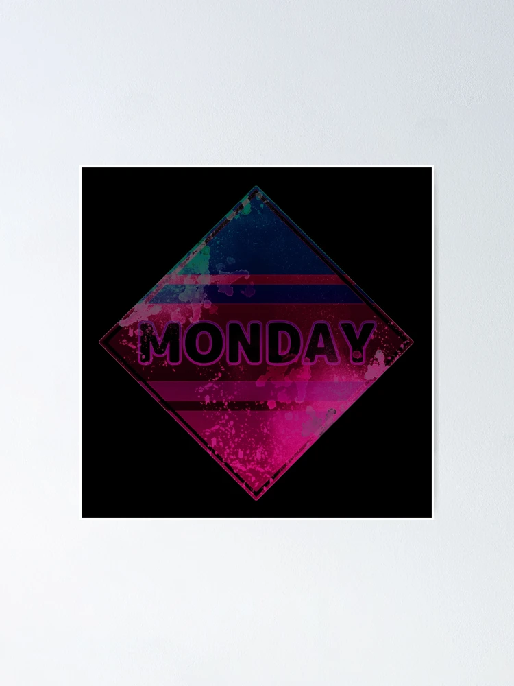 Thumbnail 1 of 3, Poster, Electric Inverted Monday designed and sold by Parallel-Shore.
