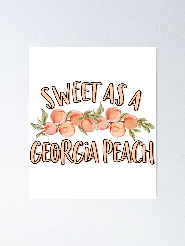 Personalized Georgia Girl Water Bottle - Sweet as a Peach