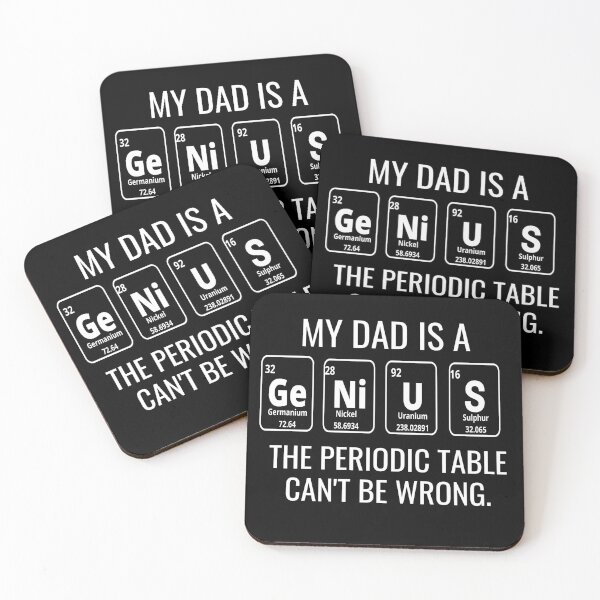 Item preview, My Dad is a Genius The Periodic Table Can't Be Wrong Gift for Him Fathers Day, Juneteenth, Gift for Him designed and sold by InPrintedWord.