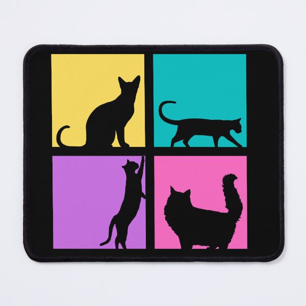 Item preview, Colorful Silhouette Cats designed and sold by PaigeNColwell.