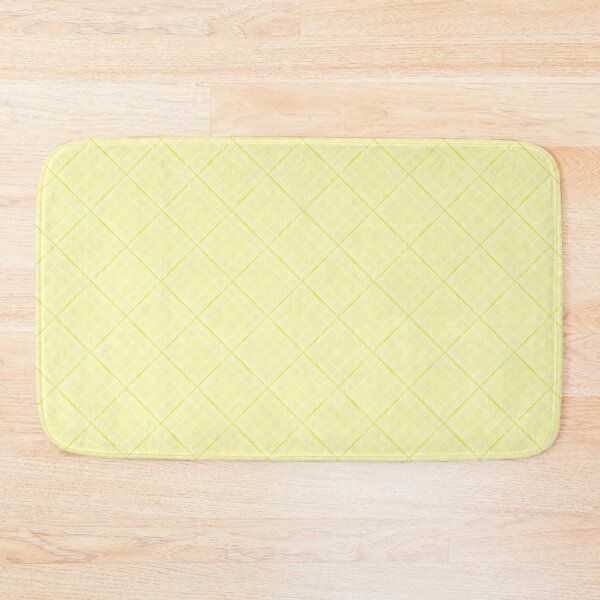 Item preview, Lemon yellow textured tartan plaid. designed and sold by marinaklykva.
