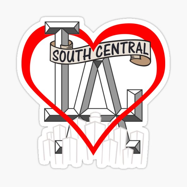 thumbnail interactive-video image 1 of South Central Los Angeles Sticker - Cholo Street LA Slauson Crenshaw Compton Watts Graffiti Decal 1 of 13