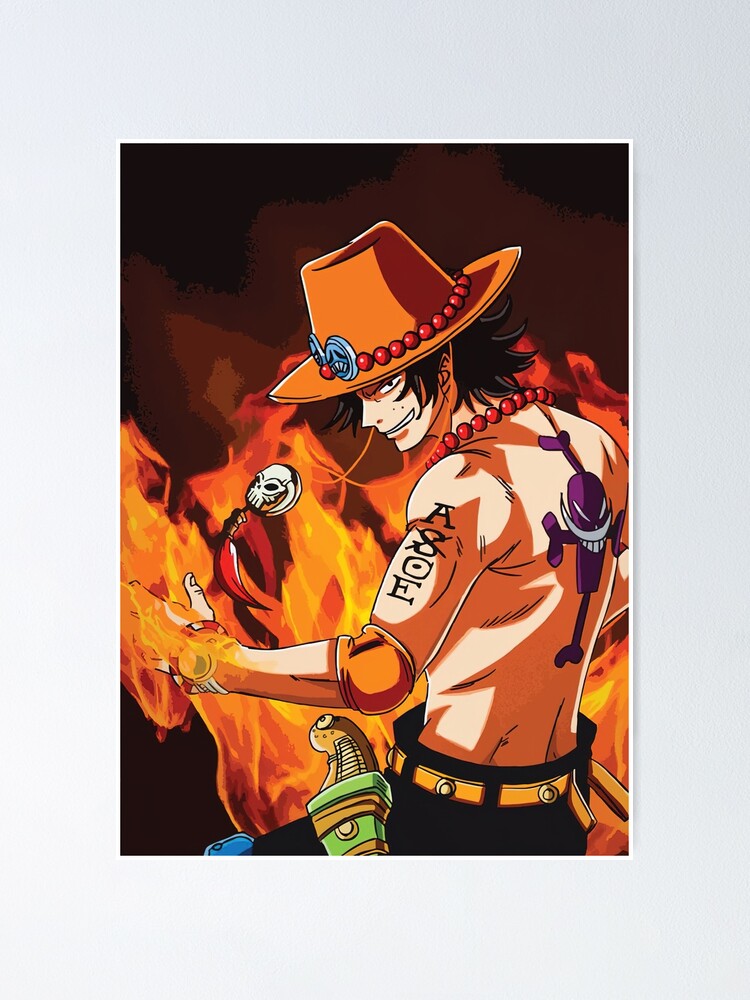 portgas d ace Poster for Sale by animervd1