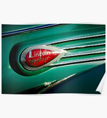 1938 Lincoln Zephyr Emblem -0578c Poster