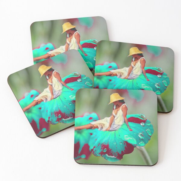 Item preview, The Flower Lady on a green bleeding flower. designed and sold by ptchris65.