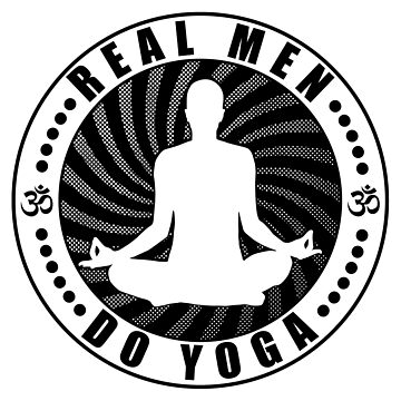 Artwork thumbnail, Real Men Do Yoga T-Shirt Design. by EthosWear