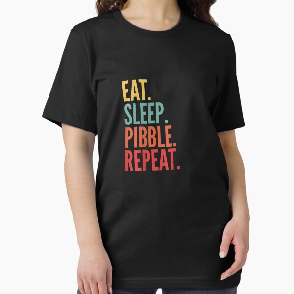 Item preview, Pibble Crypto Eat Sleep Pibble Repeat T-Shirt designed and sold by BortnerZelma.