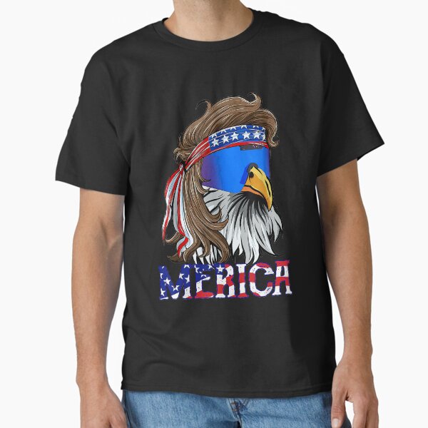 Item preview, Mens Merica Eagle Mullet Shirt American Flag USA Men 4th Of July designed and sold by Evrard122344.