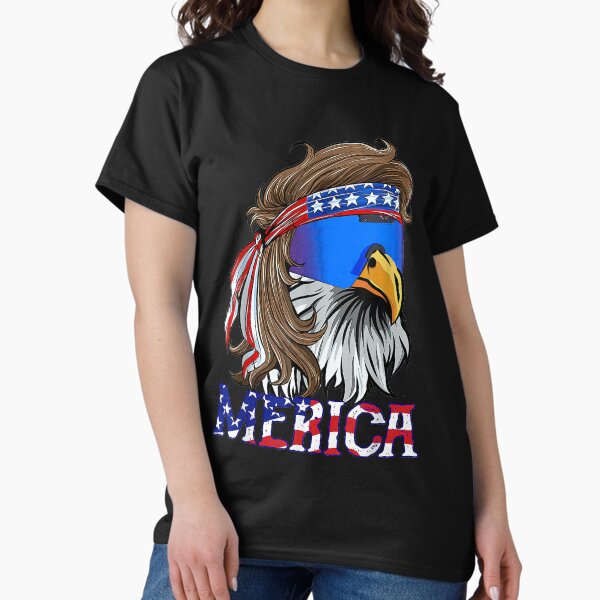 Item preview, Mens Merica Eagle Mullet Shirt American Flag USA Men 4th Of July designed and sold by Evrard122344.
