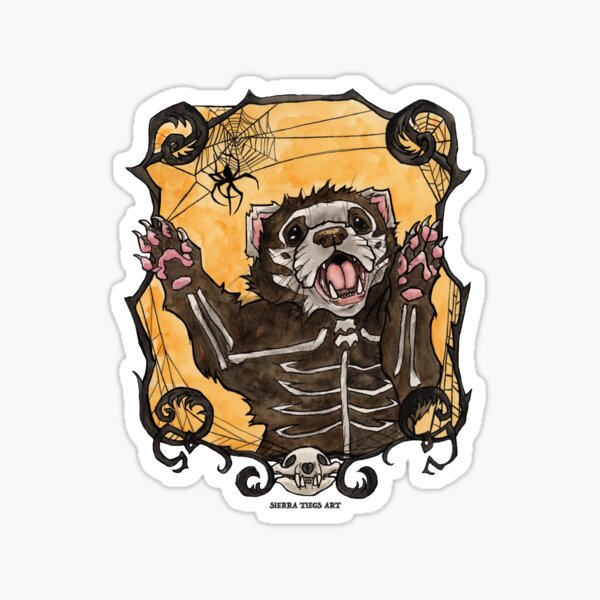 Item preview, Halloween Ferret designed and sold by SierraTiegsArt.