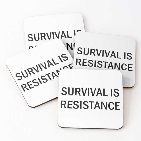 Item preview, survival is resistance black designed and sold by Rin-IR.