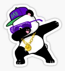 Dabbing Panda Funny Shirt Dab Hip Hop Sticker