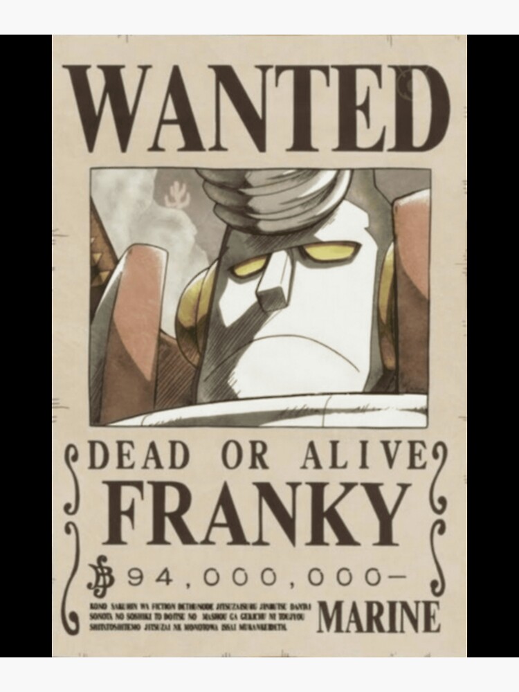 Franky Wanted Poster Poster Poster For Sale By Bryerobabelei Redbubble