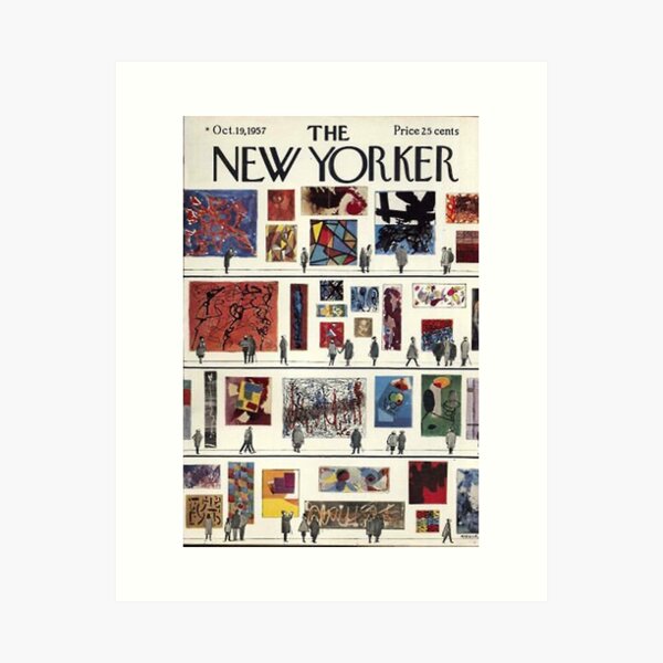 The New Yorker Exhibition Art Print