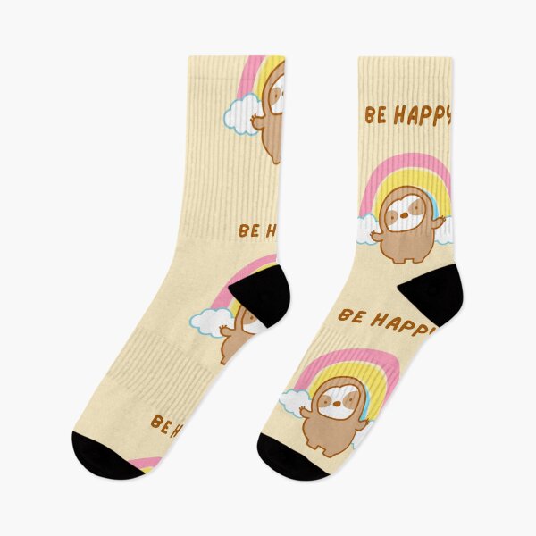Item preview, Be Happy Rainbow Sloth  designed and sold by theslothinme.