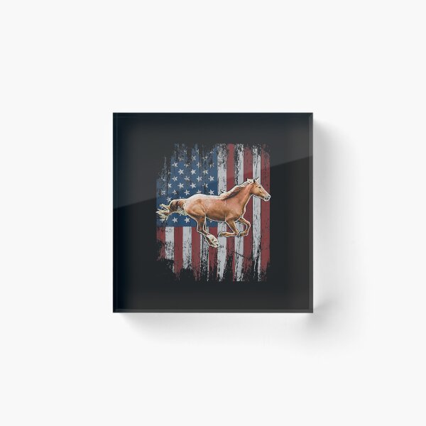 Artikelvorschau, Patriotic Horse American Flag Horseback Riding Farm Gift entworfen und verkauft von Evrard122344.