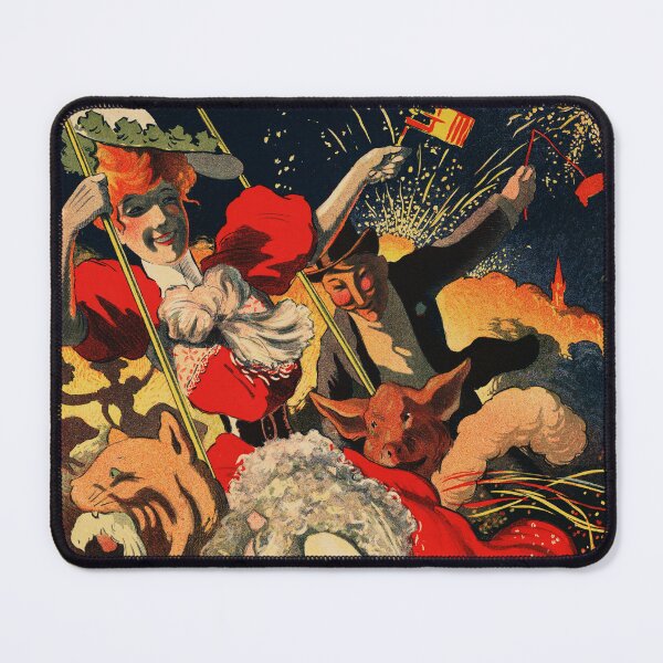 Item preview, ST CLOUD Fete Patronale Paris France 1895 Art Nouveau Vintage Travel Poster designed and sold by retroposters.